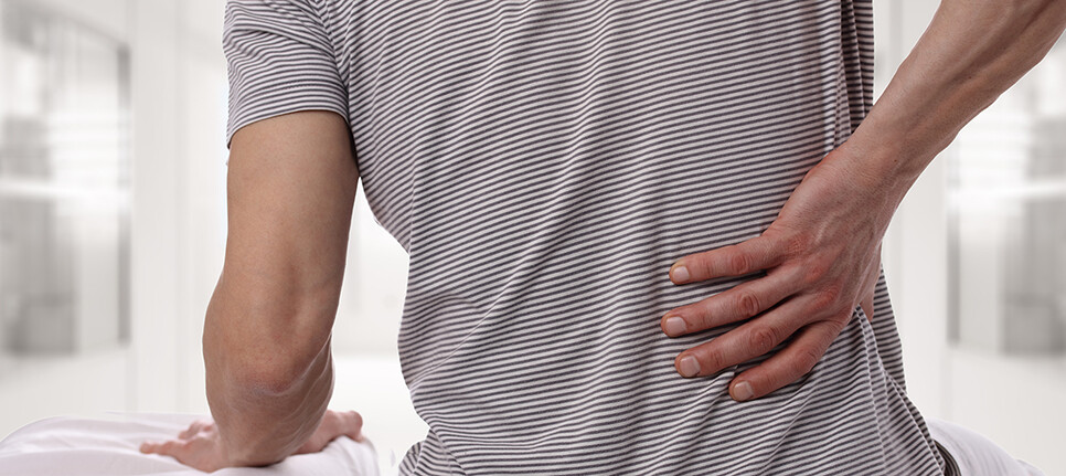 Man with back pain